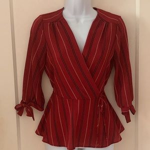 Monteau Red Wrapped Shirt